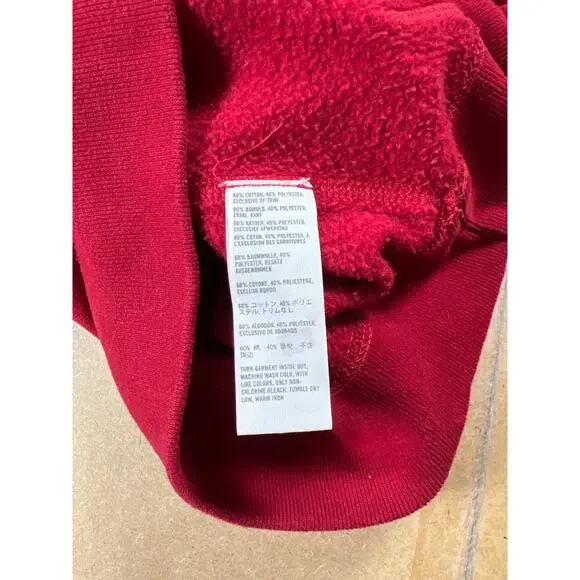 Hollister Womens Small Hoodie Redondo Beach So Cal Red Pockets Sweater - Picture 7 of 7